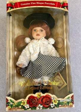 Collector’s Choice Dan Dee Porcelain Doll #929149 9” Limited Edition w/ Box COA